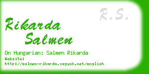 rikarda salmen business card